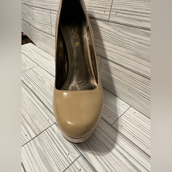 Aldo Nude Platform Heel Sz 9 - Picture 5 of 8